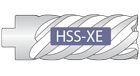 Изображение корончатого сверла с надписью HSS-XE