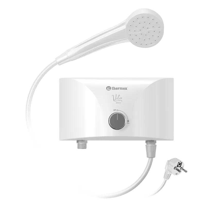 Изображение Водонагреватель электрический проточный Thermex Vetro 3500 combi (3,5 кВт)