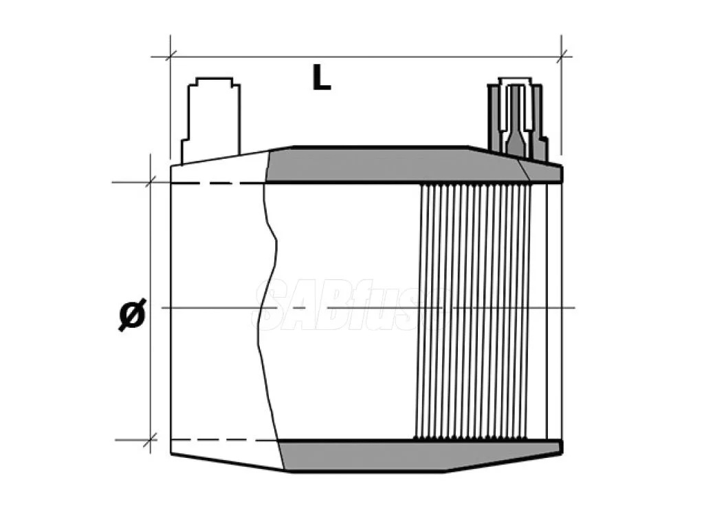 Изображение Муфта электросварная SAB 75 мм PN16 SDR11 PE100