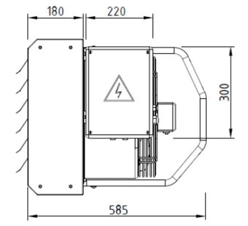 Электрический тепловентилятор Греерс ЕС-12 (12,12 кВт)