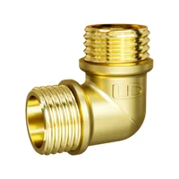 Угол 90 гр LD Pride DN 20 (3/4") НР/НР латунь