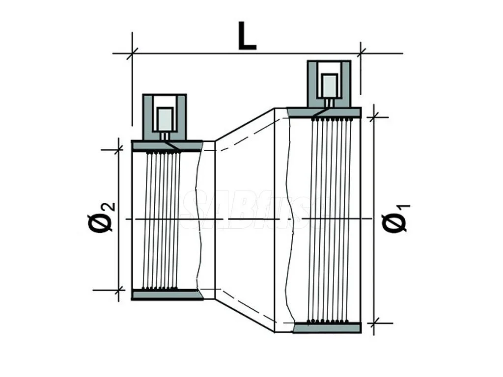 Изображение Переход электросварной SAB 40 x 32 ПЭ 100 PN16 SDR11