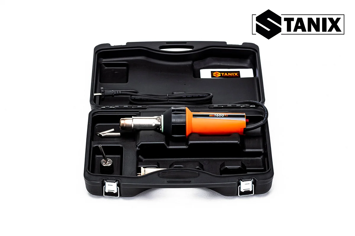 Изображение Сварочный фен Stanix Evo 1600ST комплект для сварки пластика