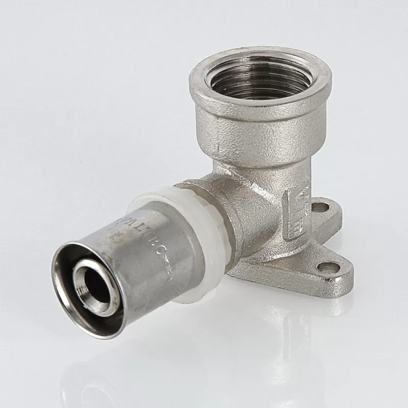Изображение Пресс угольник водорозетка с креплением Valtec 16 мм х 1/2"