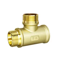 Тройник LD Pride DN 15 (1/2") ВР/НР/НР латунь