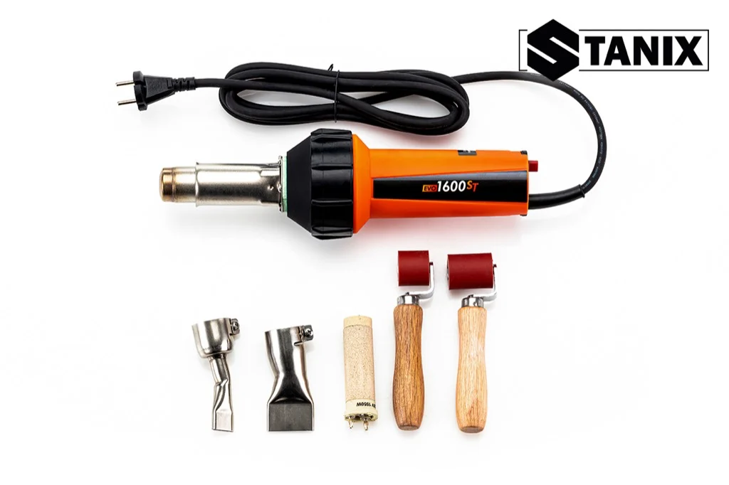 Изображение Сварочный фен Stanix Evo 1600ST комплект для сварки внахлёст