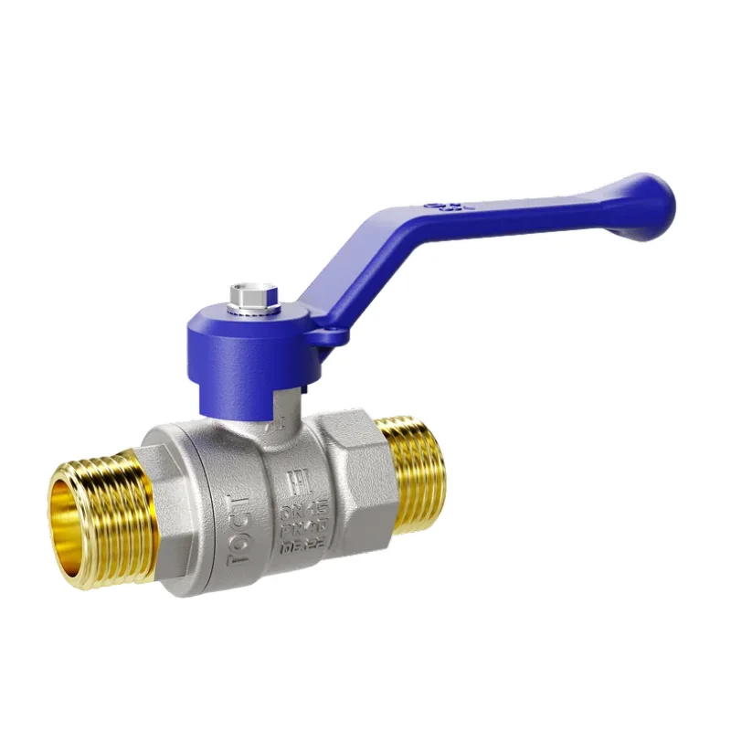Кран шаровой латунный кислородный LD Pride Oxygen Ду 20 (3/4") Ру 40 НР - НР рычаг
