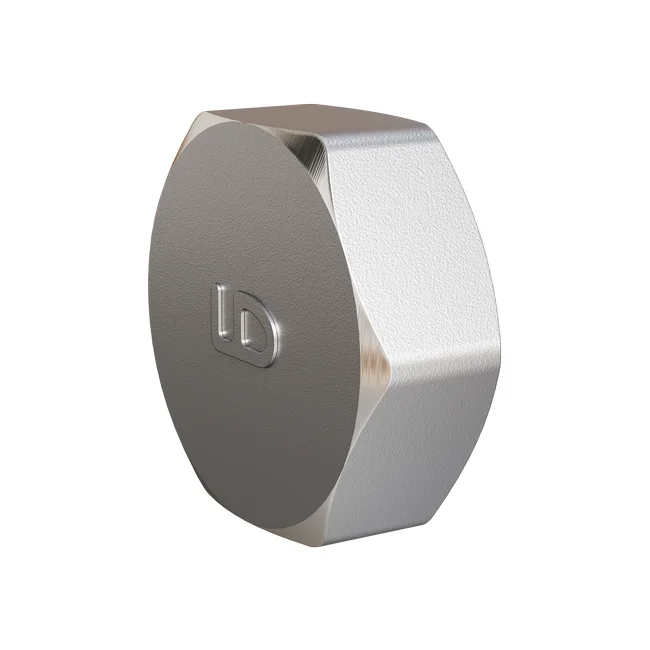 Заглушка для труб LD Pride DN 50 (2") ВР латунь никель
