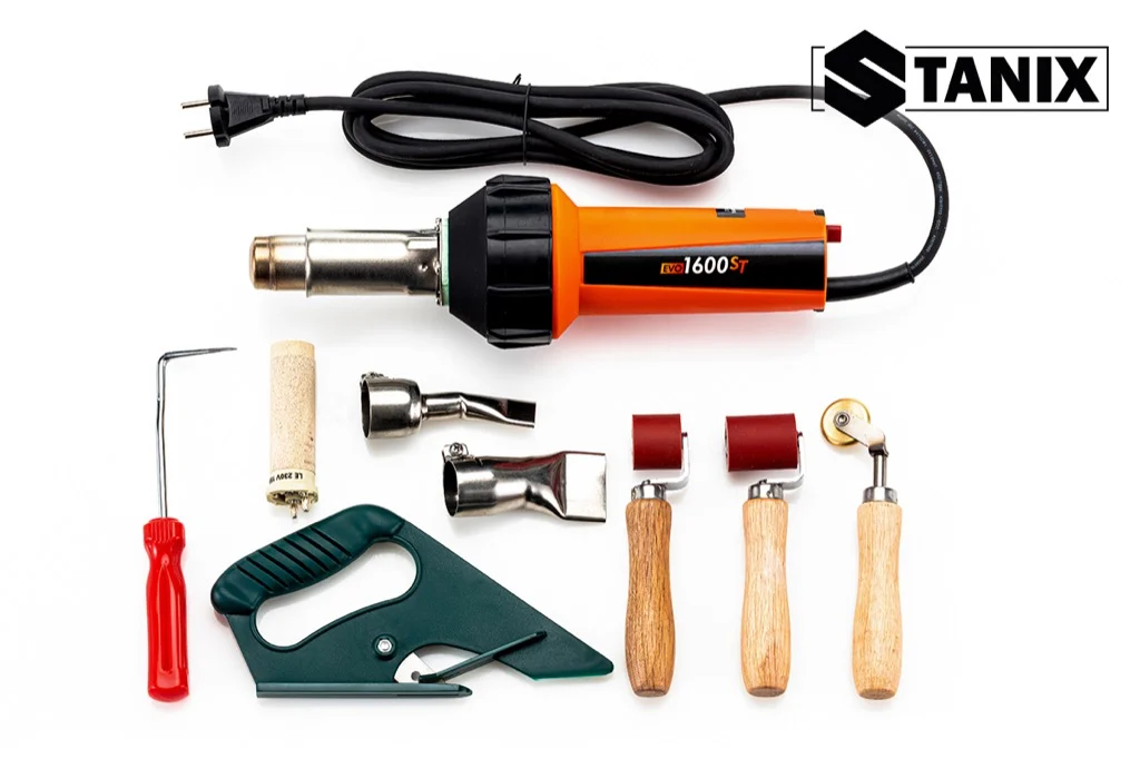 Изображение Сварочный фен Stanix Evo 1600ST комплект для сварки кровли